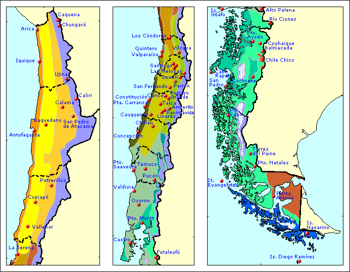 CARTOGRAFÍA INTERACTIVA DE LOS CLIMAS DE CHILE: CHILE CONTINENTAL