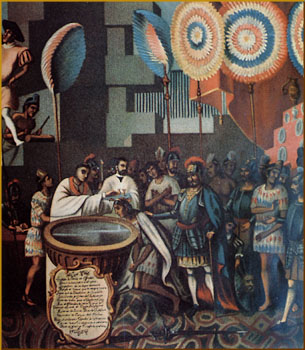 Bautizo de jefe ind�gena